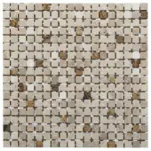 Мозаика для хамама NSmosaic серии Stone K-730 305х305мм, мрамор