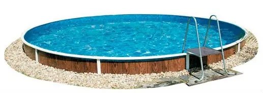 Морозоустойчивый бассейн Azuro Deluxe круглый 550х120 cм, чаша 0,3мм, 403DL Mosaic