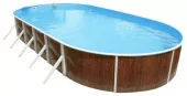 Морозоустойчивый бассейн Azuro овальный 730х370x120см, чаша 0,325мм, 405DL Premium 