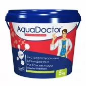 Дезинфектант для бассейна на основе хлора быстрого действия AquaDoctor C-60T, 5 кг.