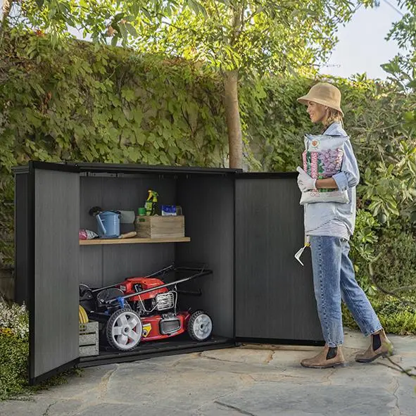 Пластиковый шкаф для улицы Keter Cortina Bella, 1000L