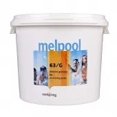 Дезинфектант для бассейна на основе хлора быстрого действия Melpool 63/G, 5 кг.