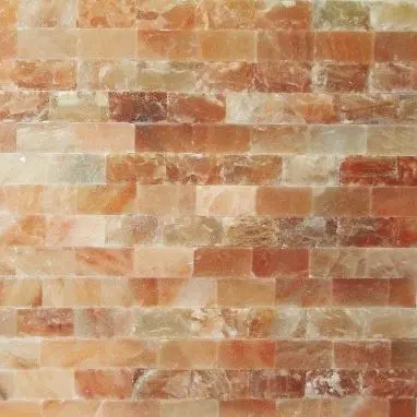 Соляная стена Стандарт, скрытый монтаж, шлифованный кирпич 5 см, 1м²