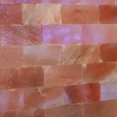 Соляная стена Элит, скрытый монтаж, шлифованный кирпич 5 см, 1м²