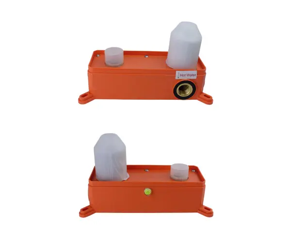 Смеситель настенный из латуни Focus, цвет хром/мрамор, 24686CM