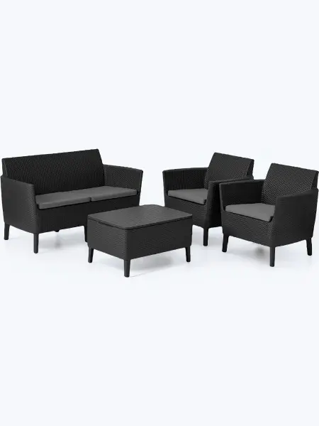 Комплект садовой мебели Keter Salemo set, graphite