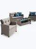 Комплект садовой мебели из искусственного ротанга AFM-804B Beige