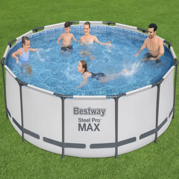 Каркасный бассейн Bestway 427х122см, фильтр-насос, чехол и лестница в комплекте, 5612X