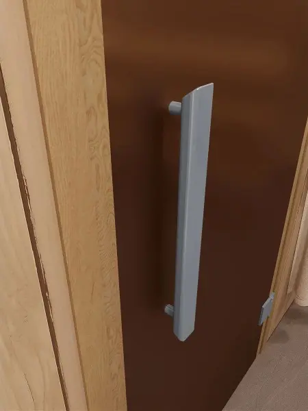 Дверь для сауны DoorWood Favorit, 700мм х 1900мм, без порога, бронза матовая