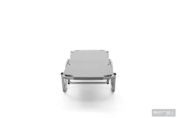 Уличный шезлонг складной алюминиевый Biotza Dias, gray серый, 196 х 62 x 33 см. 