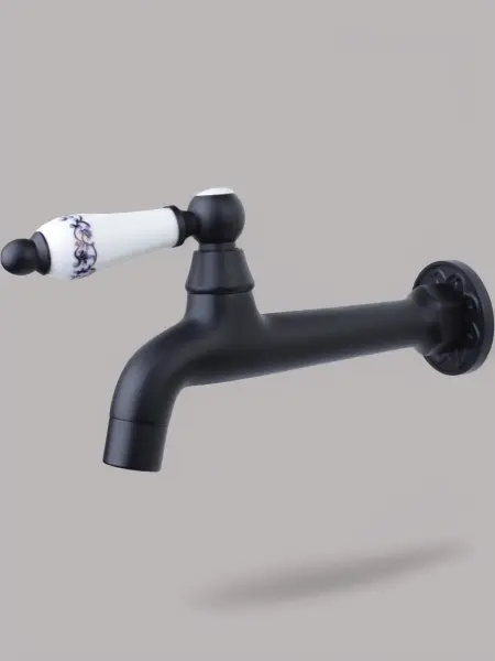 Кран латунный для хамама, цвет черный, 13262/1