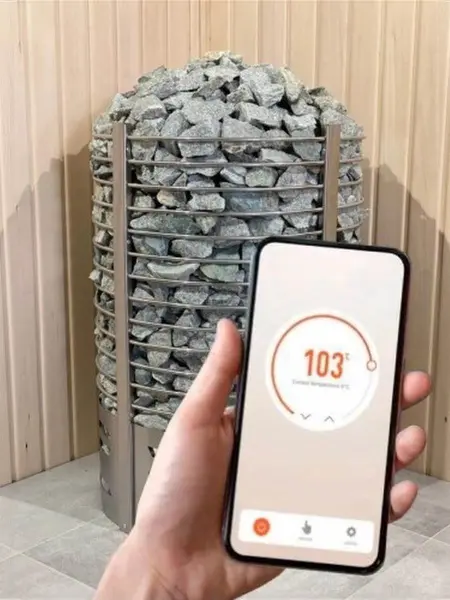 Электрическая печь Зевс 9 кВт, с выносным пультом Wi-Fi в комплекте в интернет-магазине WellMart24.com