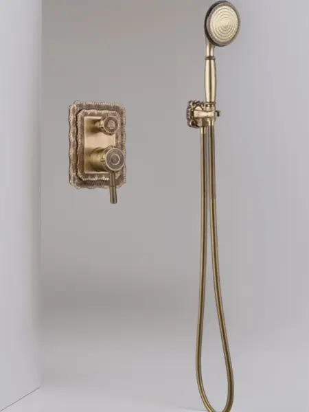 Комплект для душа из латуни, цвет бронза, 10138 small