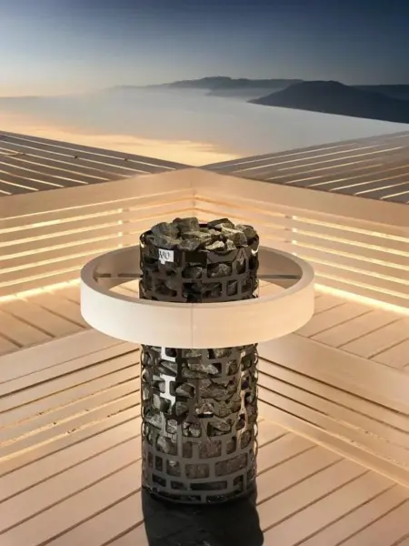 Электрическая печь Sawo Aries Round ARI3-90Ni2-BL-P-C, Black, без пульта в интернет-магазине WellMart24.com