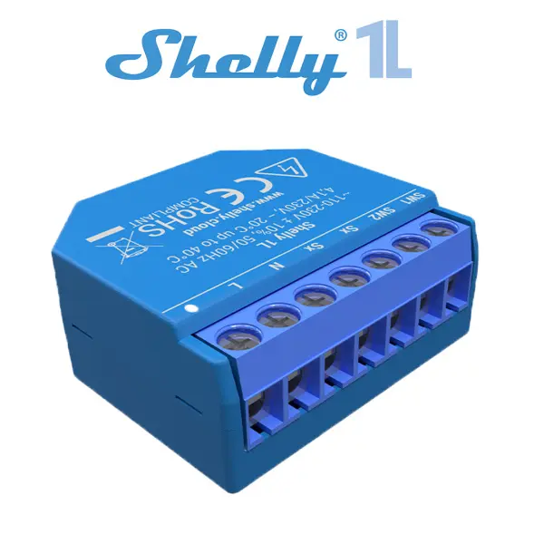 Умное одноканальное Wi-Fi реле, Shelly 1L
