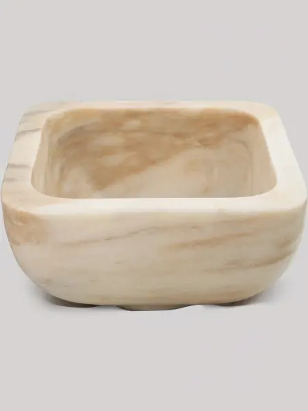 Курна мраморная КМ27 (405х405х200) вес 35 кг