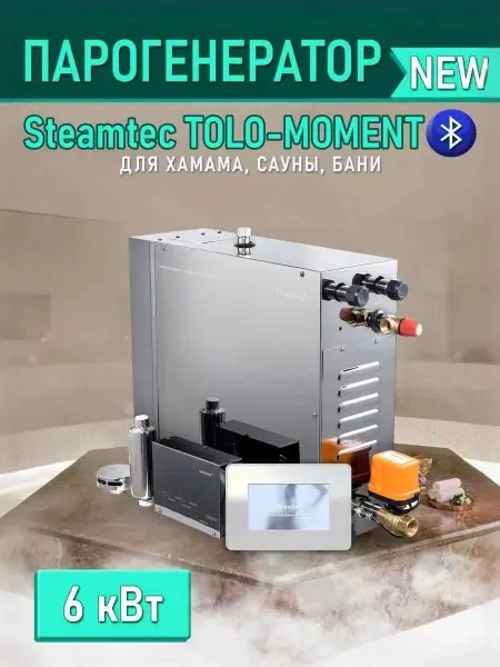 Парогенератор Steamtec MOMENT-60 для хамама с пультом управления