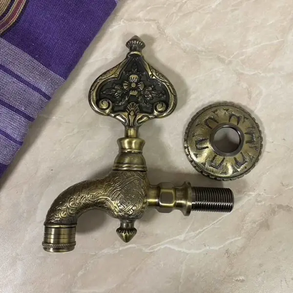 Кран латунный для хамама, цвет бронза, 16А