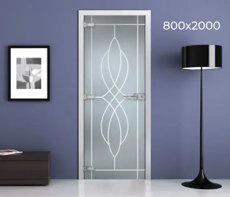 Дверь стеклянная межкомнатная MaybahGlass Classic-1 SCMG19-02, матовая (800х2000)