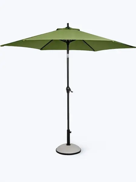 Большой уличный зонт для кафе и дачи от солнца Салерно D270, 2,7x2,7м, оливковый