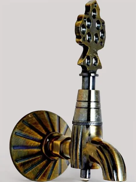 Кран латунный для хамама, цвет бронза, 01А