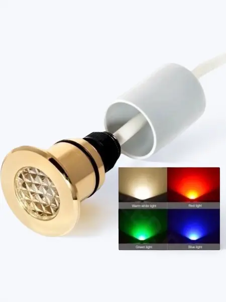 Светодиодный светильник Premier PV-1 RGBW, IP68, золото