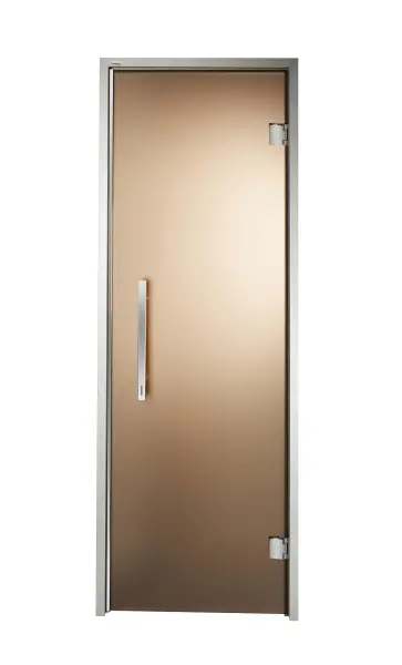 Дверь для турецкой парной GRANDIS GS 7x20 (680мм х 1990мм), стекло бронза матовая