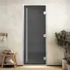 Дверь для турецкой парной DoorWood Prestige 700мм х 1900мм, стекло графит матовый