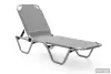 Уличный шезлонг складной алюминиевый Biotza Dias, gray серый, 196 х 62 x 33 см. 
