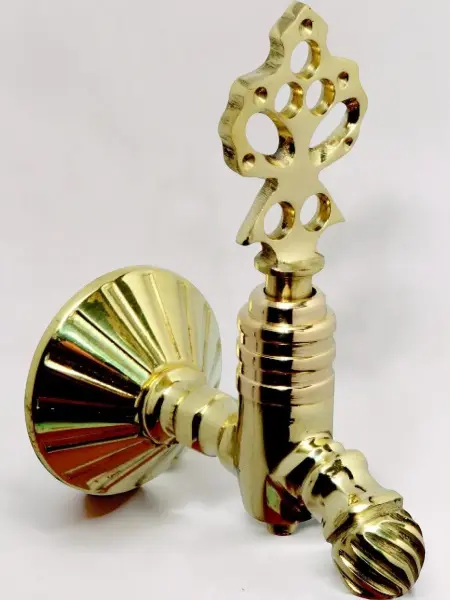 Кран латунный для хамама, цвет латунь, 05