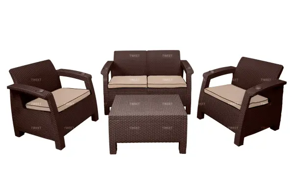 Комплект садовой мебели Tweet Terrace Set, wenge