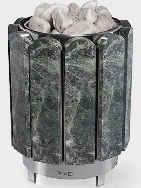 Электрическая печь VVD Премьера 12 кВт, серпентинит премиум, без пульта в интернет-магазине WellMart24.com