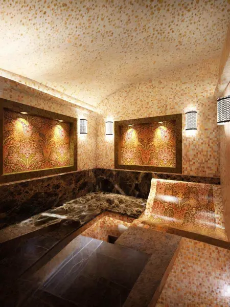 Светильник для хамама W-071В, латунь