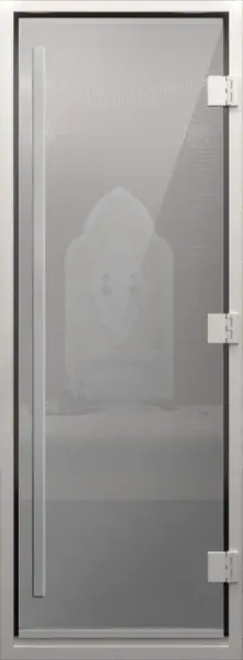 Дверь для турецкой парной DoorWood Prestige, 700мм х 1900мм, стекло сатин