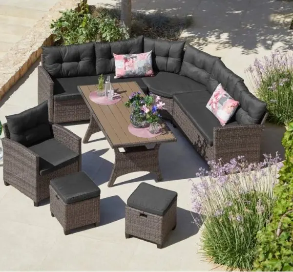 Комплект садовой мебели из искусственного ротанга AFM-373G Grey