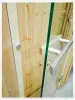 Дверь DoorWood бронза матовая серия Эталон Лайт для бани, 700х1900 мм, полотно стекло 8 мм, коробка осина