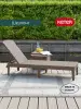 Шезлонг Allibert Jaipur Sun lounger, cappuccino 188x58x29 см
