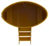 Купель овальная BentWood 0,8 x 1,42 h=1,4 (лиственница натуральная)