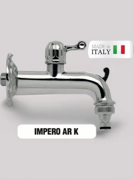 Кран латунный для хамама Morelli Impero Chromato