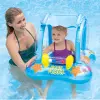 Надувные водные ходунки 81х66см "Baby Float" с тентом, до 15 кг, от 1 до 2 лет, 56581