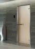 Дверь для турецкой парной DoorWood Hamam Light 700мм х 1900мм, без порога, сатин