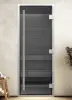Дверь для турецкой парной DoorWood Prestige 700мм х 1900мм, стекло графит