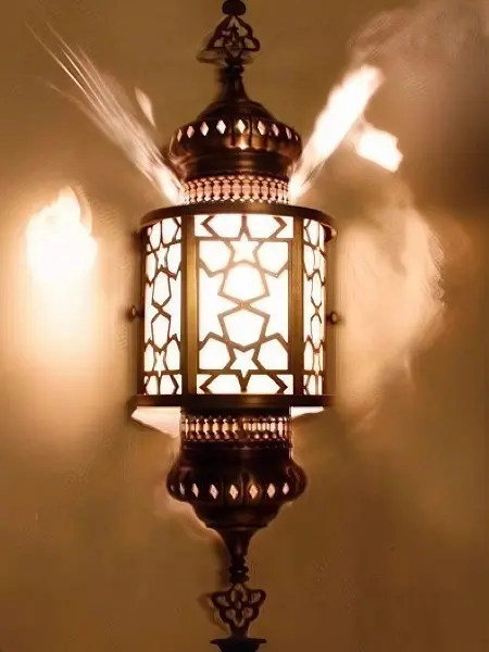 Светильник для хамама W-140GM, латунь