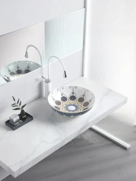 Раковина на столешницу Lotos (405x405x125), 5008