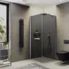 Душевой уголок на монопетле MaybahGlass MGY-1321-5, 900х900мм, профиль хром, стекло серое