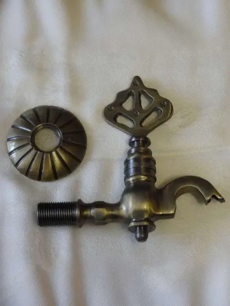 Кран латунный для хамама, цвет бронза, 10А