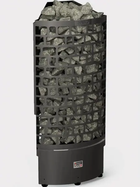 Электрическая печь Sawo Aries Corner ARI3-60NI2-CNR-BL-P-C, Black, угловая, блок мощности без пульта в интернет-магазине WellMart24.com