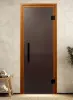 Дверь для сауны DoorWood Favorit Black, 700мм х 1900мм, без порога, графит матовое
