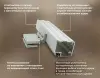 Стеклянная дверь DoorWood бронза матовая для хамама, размер 710 х 1900 мм, без порога,с коробкой