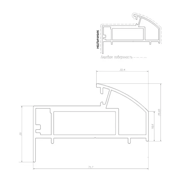Дверь стеклянная межкомнатная MaybahGlass Classic-1 BC01, 700х2000, прозрачная